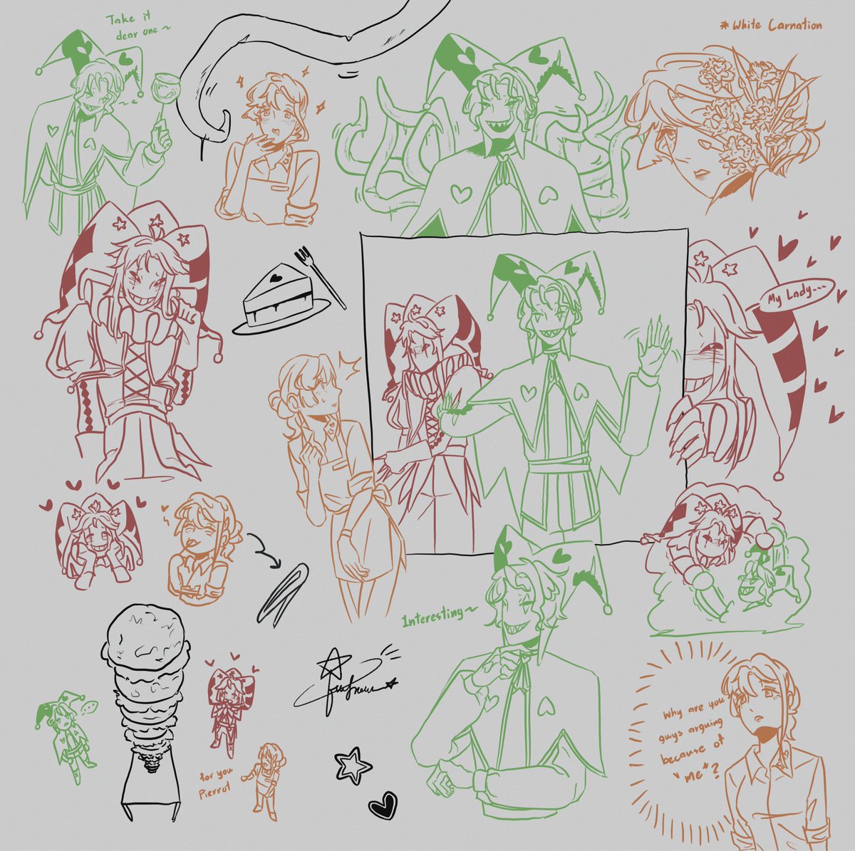 ku_in_chii_'s tweet image. #thefreakcircus #tfc #pierrot #harlequin