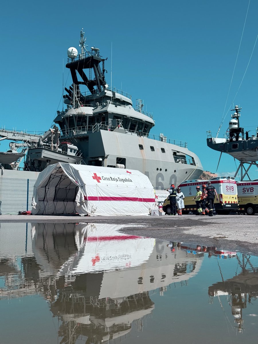 CruzRojaAL's tweet image. Así ha sido nuestra intervención en el simulacro #MARSEC organizado por @Armada_esp 

El entranamiento de nuestros intervenientes y la coordinación con los efectivos de las entidades involucradas en una emergencia es clave para garantizar la respuesta ante crisis o catástrofes