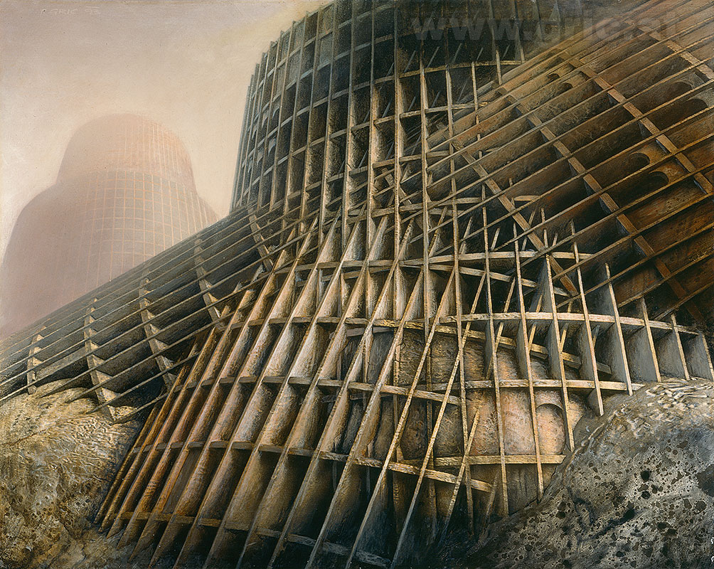 gricp's tweet image. "Town XIII (Network)", 1993
Acrylic on paper/fiberboard
40 x 50 cm / 15.75 x 19.69 in

#originalpainting #originalart #originalartwork #surrealart #gric #petergric