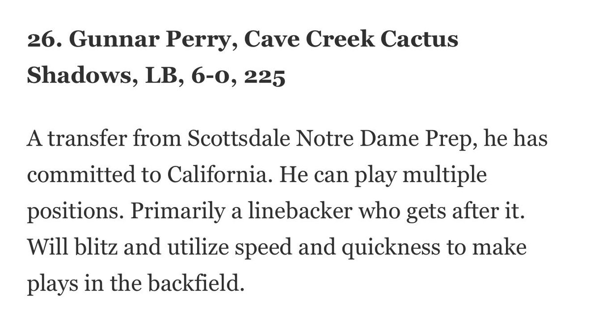 Cactus Shadows Falcons football tweet media