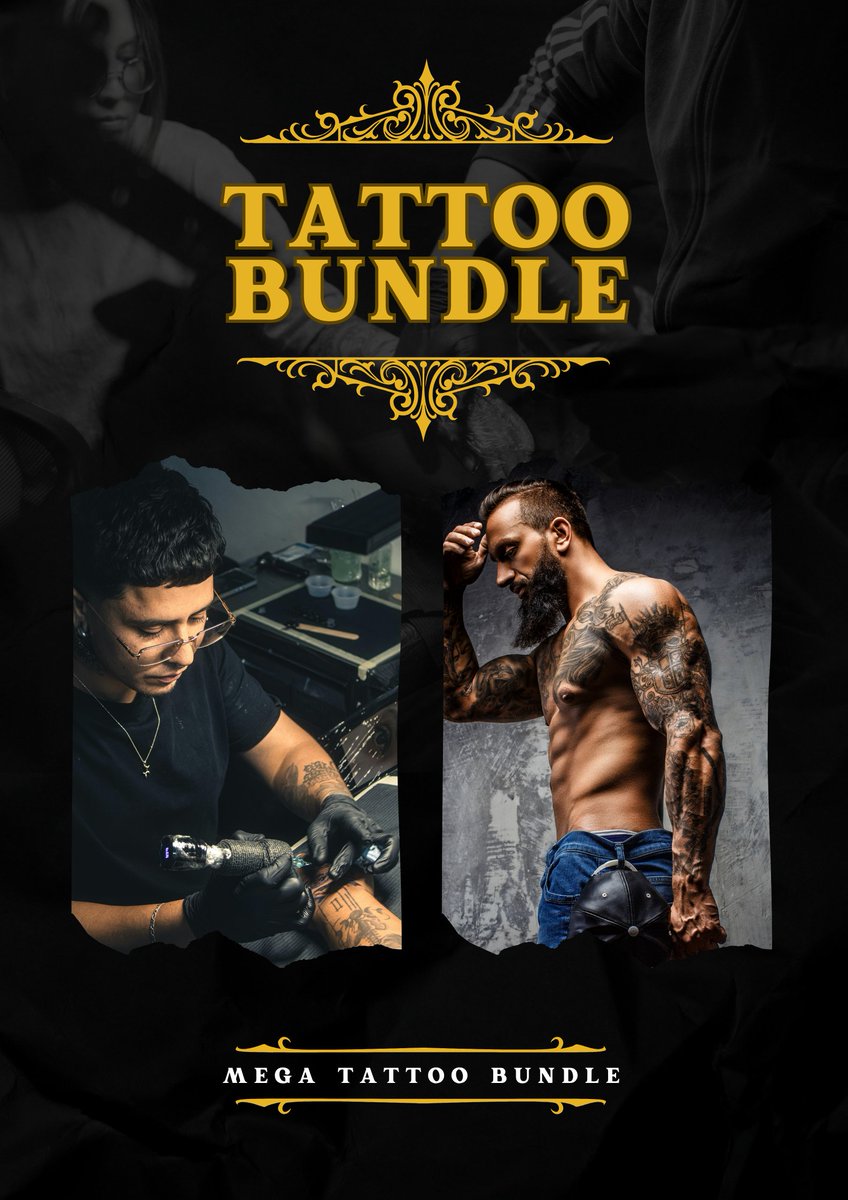 DIGITALPRIDUCTS's tweet image. Looking for unique tattoo ideas and professional tattoo flash designs?
This Mega Tattoo Bundle gives you instant access to 10,000+ high-quality tattoo designs perfect for tattoo artists, designers, and tattoo lovers.
#tattoocolourband #Bundle #designers

bizwhiz36.gumroad.com/l/TattooBundle