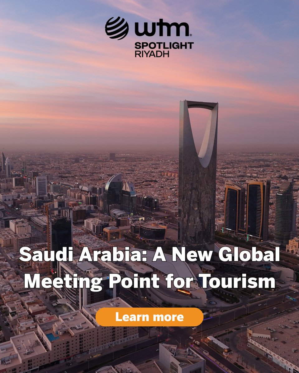 WTMSpotlight's tweet photo. Saudi Arabia is one of the fastest-growing tourism markets globally. 
https://t.co/V02J6fScw9

WTM Spotlight Riyadh connects the industry directly to this opportunity.

#WTMRiyadh #SaudiTourism #Vision2030 https://t.co/ilNq743zYD