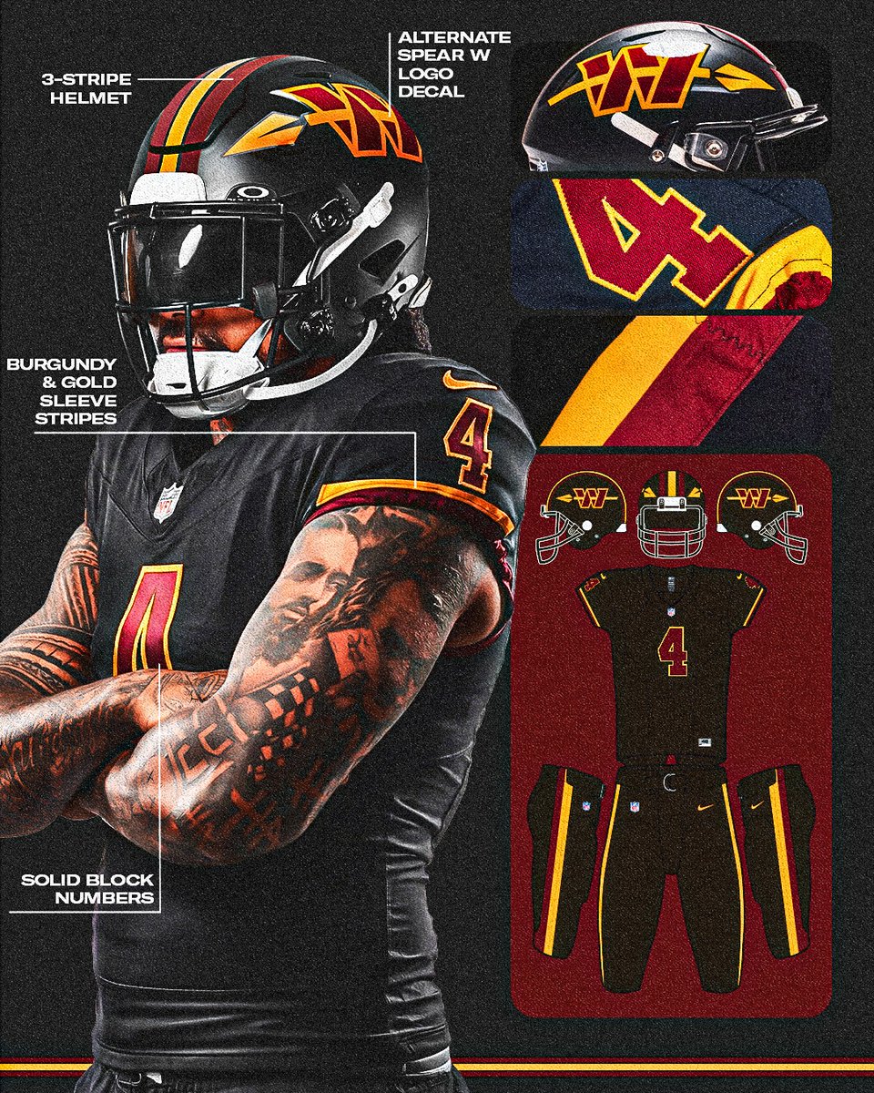 houseofheat's tweet image. The Washington Commanders have unveiled their new uniforms