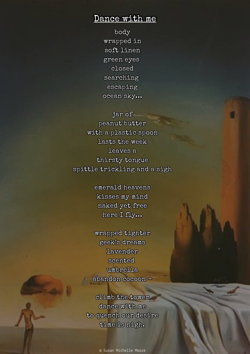 thesusanmoore's tweet photo. My poem for this week’s #ThePoetryCool — “Dance with Me.”
Loved writing this one for @ThePoetryCool.

The kind of dance I’d share with the right partner… 💫

https://t.co/kXtEBpk4uy

#poetry #flashfiction #loveletters https://t.co/bojYo1dqVJ