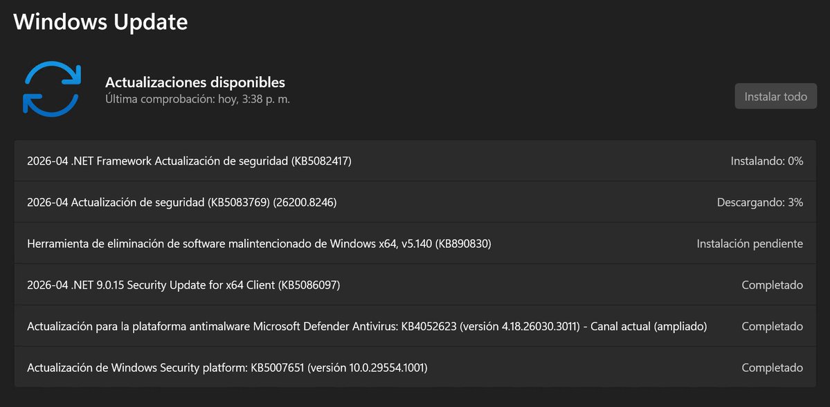 SoyITPro's tweet image. Microsoft lanzó las actualizaciones KB5083769 y KB5082052 para #Windows11 (25H2/24H2 y 23H2). 

✨ Novedades:

🔹Narrador ahora describe imágenes con Copilot.
🔹Control de Aplicaciones Inteligentes se puede activar/desactivar sin reinstalar.
🔹Mejoras en Configuración, Explorador