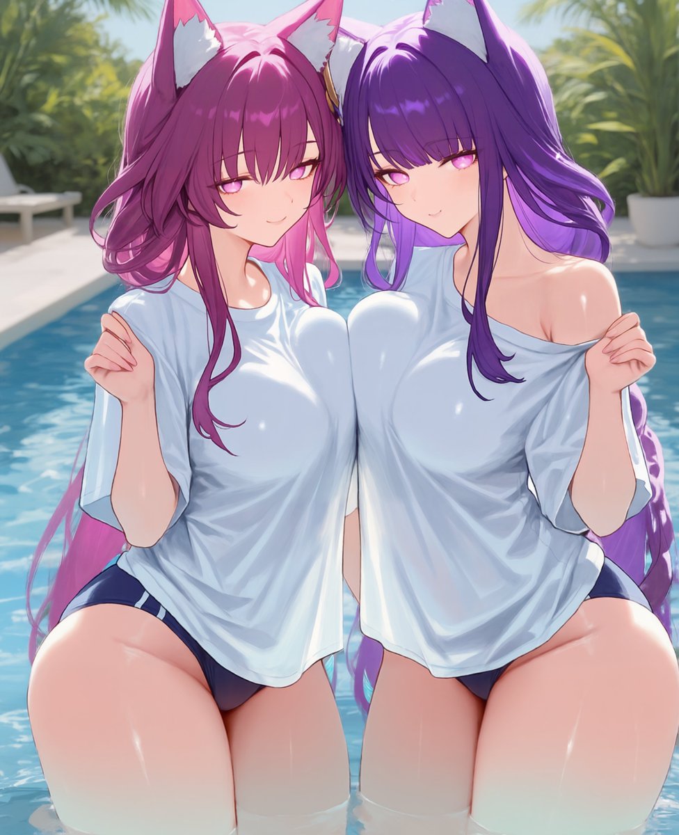 ZeroSum_AI's tweet photo. #RaidenShogun x #Kafka 
💜Steal your heart?💜 
#GenshinImpact #HonkaiStarRail https://t.co/2TUicL6vL9