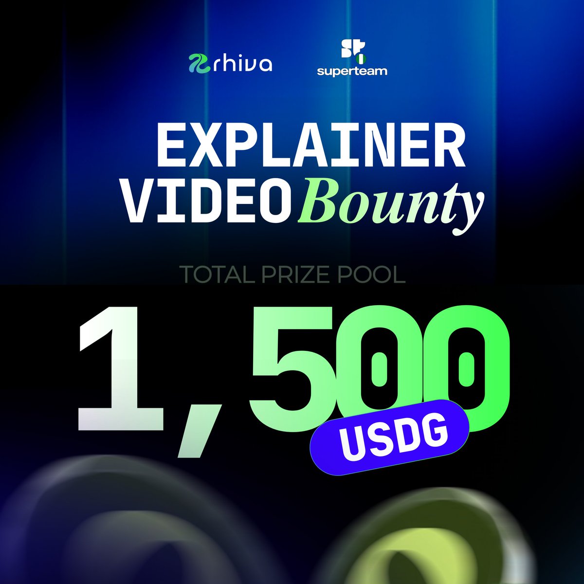 GrindFi01's tweet photo. 🚨 $1500 in $USDG up for grabs, don’t sleep on this 

@Rhivafun Video Contest is LIVE 

🥇 1st Place: $500
🥈 2nd Place: $300 
🥉 3rd Place: $200
🏅 5 Bonus Prizes : - $100 Each ( $500)

🧵 Create short, engaging, and educational video about Rhiva

📅 Deadline: 30 April 2026

If you’re in the CT game, this is free exposure + rewards.

All details & submission link 👇
https://t.co/FpTru0zZEn