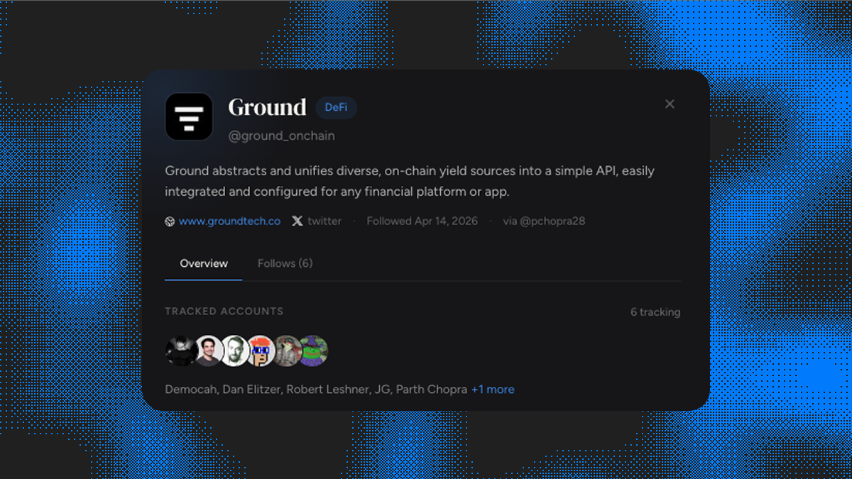 frontrunvc's tweet image. EARLY: @ground_onchain - 22 followers

  "Abstracts and unifies diverse on-chain yield sources
  into a simple API, easily integrated into any financial
  platform or app."

Founded by @rmcuming (prev. cofounder @superstateinc) and @realsamyoon (CTO).

  4 tracked accounts