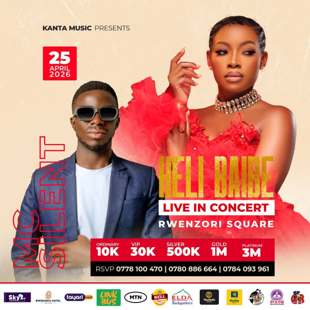 McSilent's tweet image. The Rwenzori King of the Mic #Mc Silent Official from #Bundibugyo will be light up the stage at #HELI BEIBE LIVE IN CONCERT# Rwenzori Square, kasese on #25th of April this month 

Let's turn up and stand up as Unity and make this amazing night a history in the Rwenzori region.