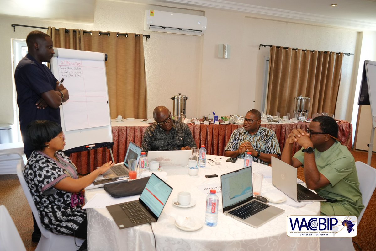 WACCBIP_UG's tweet image. Group work in session, Dr Natalie Melcher leads participants in analysing the Reveal platform through a SWOT exercise.

Key reflections are emerging around its strengths, weaknesses, opportunities, threats and how it can be applied in real work settings.

#GDRS #DigitalHealth