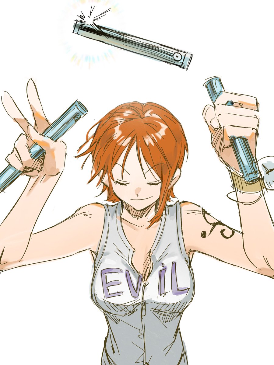 kuchidesha's tweet image. ナミ🍊
- 小心了，今日天气为局部落雷。