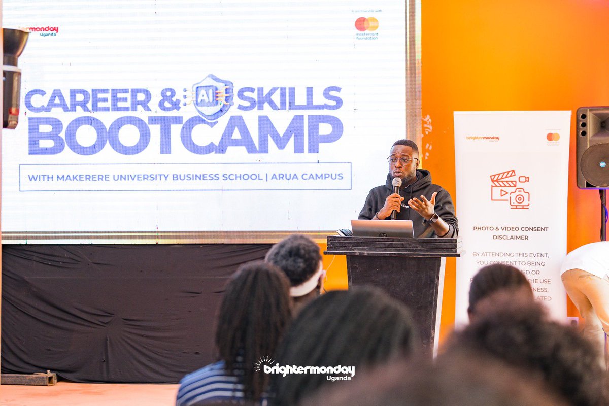 LibertyClinton2's tweet photo. Proud to have hosted and delivered a transformative Youth Engagement Event at MUBS Arua Campus in Partnership with @BrighterMonUG and the @MastercardFdn 

Beyond conversations we impacted over 100 students with access to the AI Career Tool and equipped them with soft skills💪🏾 https://t.co/Fyvkui19Ca