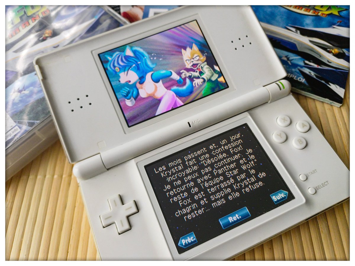 MisterKyleHyde's tweet photo. Bien longtemps que je ne l'avais pas lancé celui-là ! C'est vrai que les fins étaient WTF 😂 #starfox #nintendo #ds #dslite #starfoxcommand #retrogaming https://t.co/OAmBgREsLt