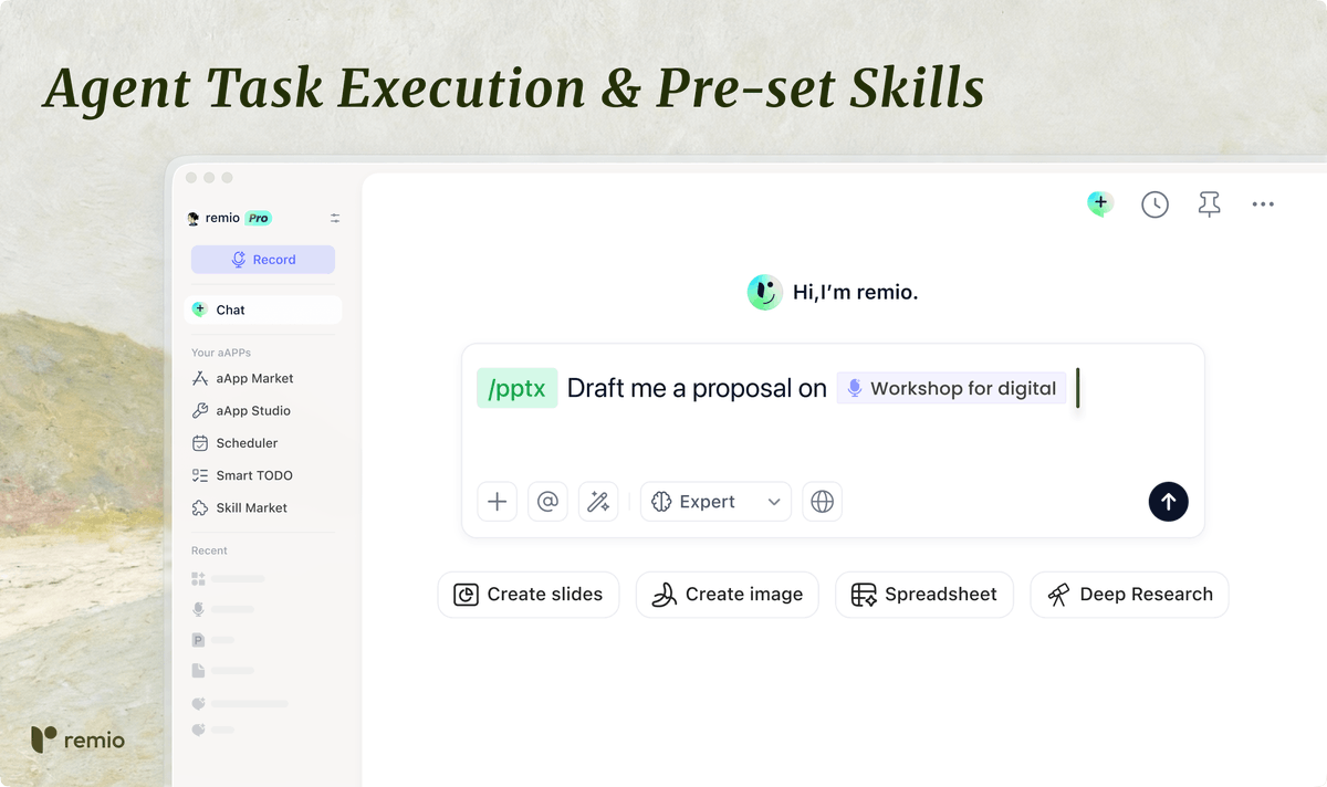 remio - Agent with Your Context tweet media