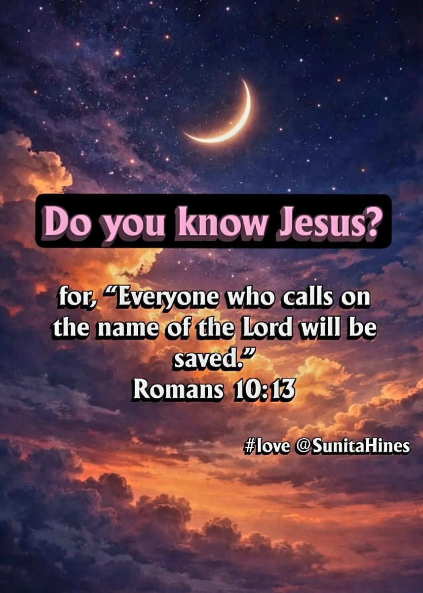 SunitaHines's tweet image. #Prayer
Father, in Jesus' name,
I thank You for drawing those who don't know Your Son, Jesus, so that they can receive Your Son, Jesus Christ, as Lord.
#Amen

If you declare with your mouth, “Jesus is Lord,” and believe in your heart that God raised him from the dead, you will be