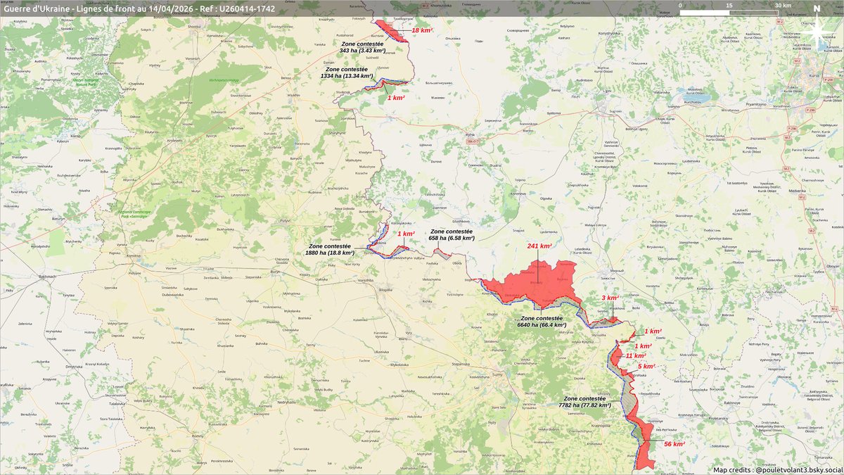 Pouletvolant3's tweet image. Guerre d'Ukraine | 14/04/26

Focus sur les incursions russes ans l'oblast de Sumy.

#UkraineRussianWar #GuerreEnUkraine