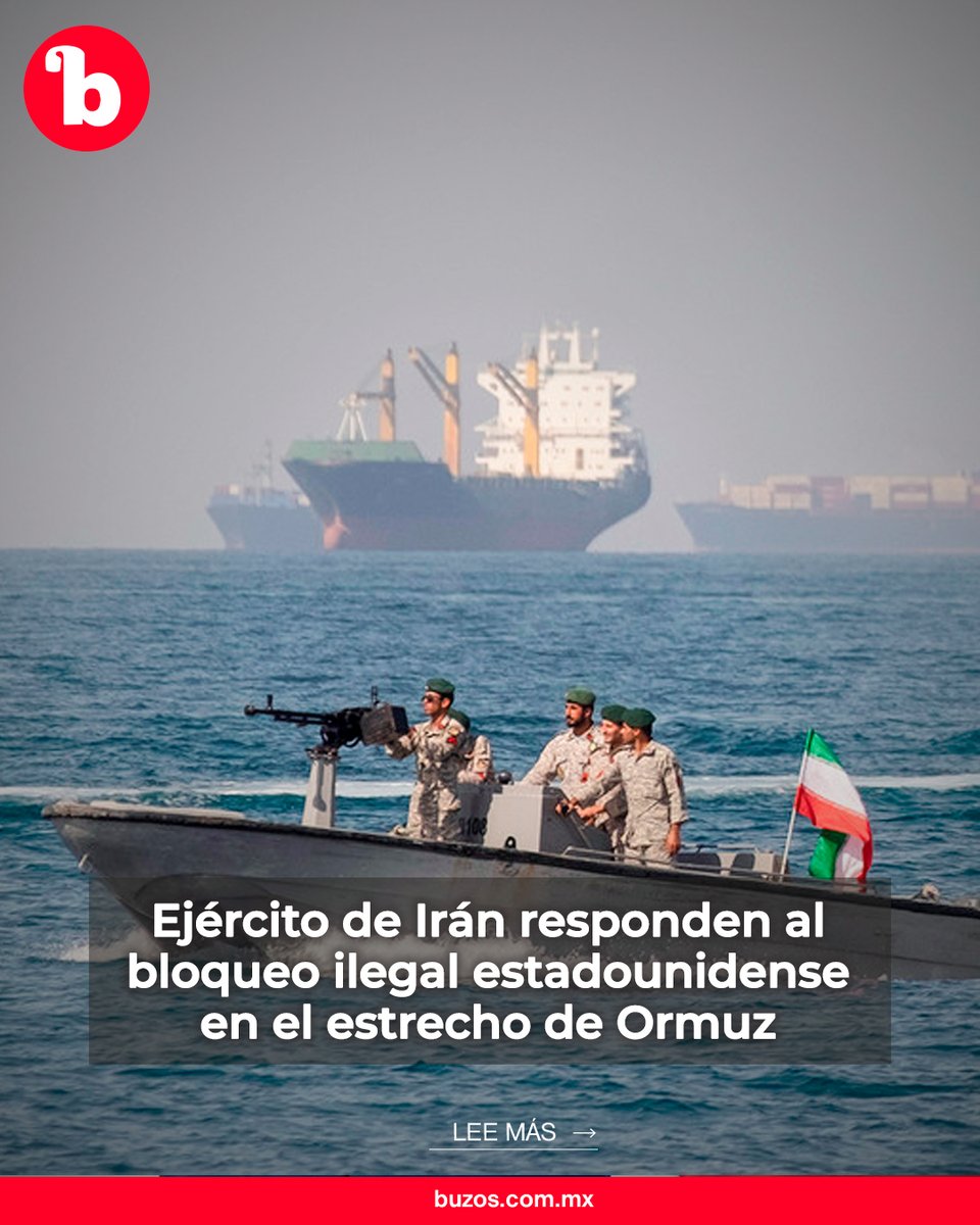 Fuerzas Armadas de Irán responden al bloqueo ilegal estadounidense en el estrecho de Ormuz 🪖🚢

Jatam al Anbiya señaló que esta acción estadounidense es ilegal y crea inseguridad para la navegación iraní.

Lee más: buzos.com.mx/noticia/fuerza…