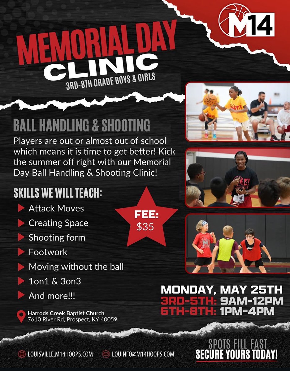 M14HoopsLou's tweet photo. Don’t wait sign up today ! Spots are limited to ensure great quality ! https://t.co/jc7YGVaGcV