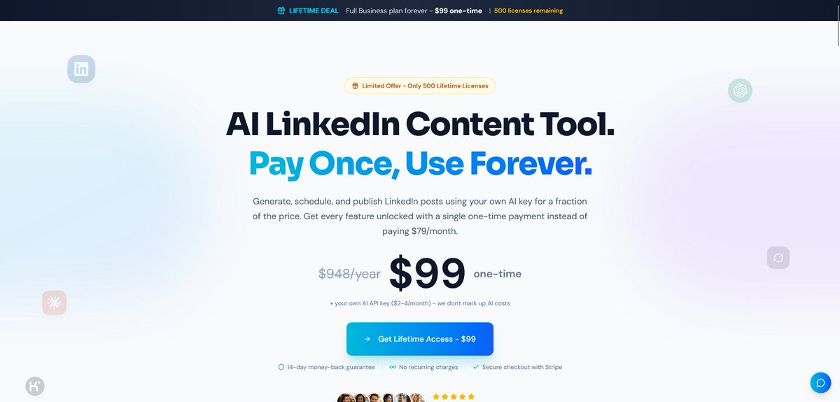 AI LinkedIn content that actually sounds like you 💼

LinkedGrow learns your tone from sample posts, turns any content into LinkedIn posts, and helps you plan, build carousels, &amp; schedule everything in one place.

👉 Try LinkedGrow: saaspirate.com/go/linkedgrow

#LinkedInMarketing #AI