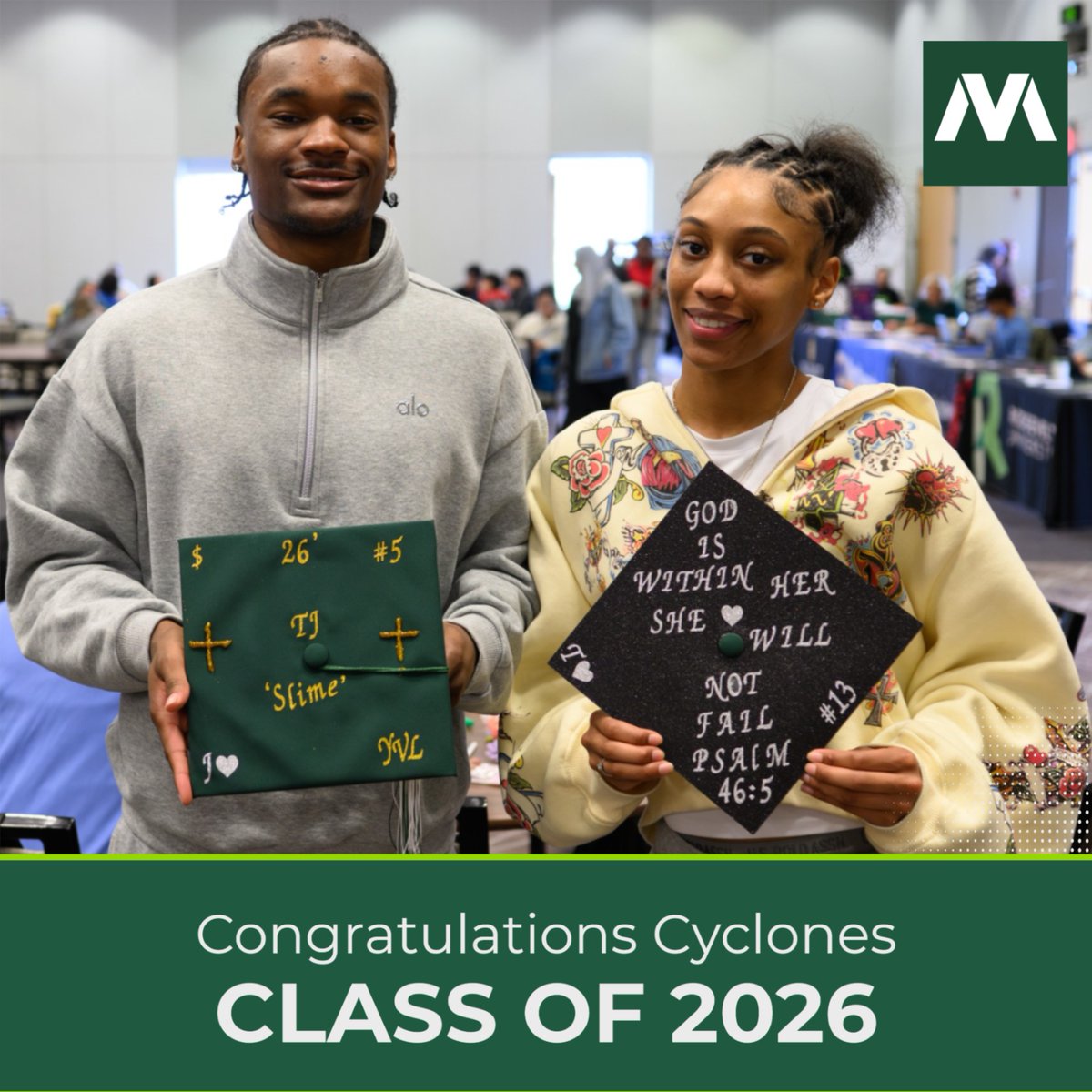 MVCyclones's tweet image. Can you believe we’re less than a month out from #graduation?? Yup, and we’ve got several Cyclones we’ll be proud and excited to see cross the stage! #congrats #CyclonesWithDegrees #GoCyclones #mvcyclones
@MVCC_Hoops