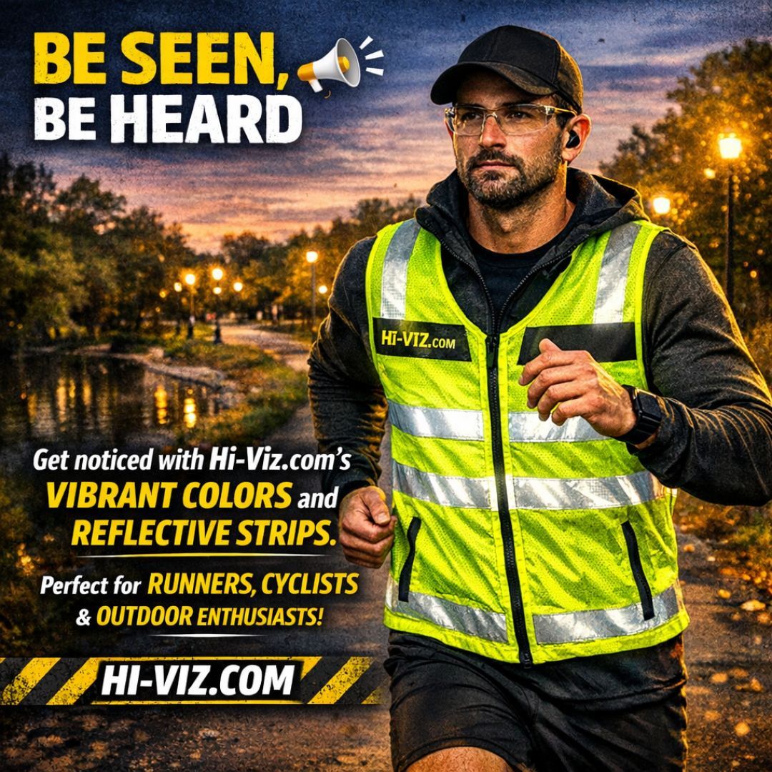 HiVizSafety's tweet image. Low light? Early mornings? Late-night runs?

No excuses—just visibility that keeps you safe and in control.

👉 Gear up now: hi-viz.com

#BeSeenBeHeard #HiViz #StayVisible #NightRun #CyclingLife #OutdoorSafety #RunSafe #ReflectiveGear