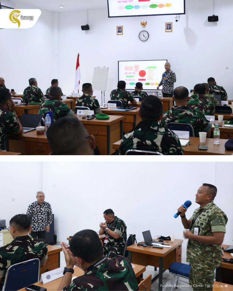 Hari Pertama PYC Executive Programme for Senior Military Officers of Indonesia yang diselenggarakan di Pusat Kompetensi Bela Negara BPSDM Han Kemhan, Rumpin, Bogor, Indonesia, Selasa, 14 April 2026.

Kegiatan diawali dengan pembahasan Geopolitik Indo-Pasifik dan Implikasinya bagi