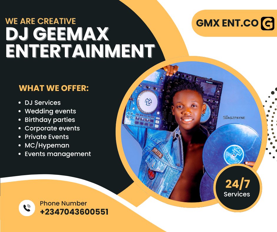 DjGeemax's tweet photo. DJ Geemax entertainment 
Book us for your events
https://t.co/YQoVac67X7 https://t.co/hnaBxbW8t9