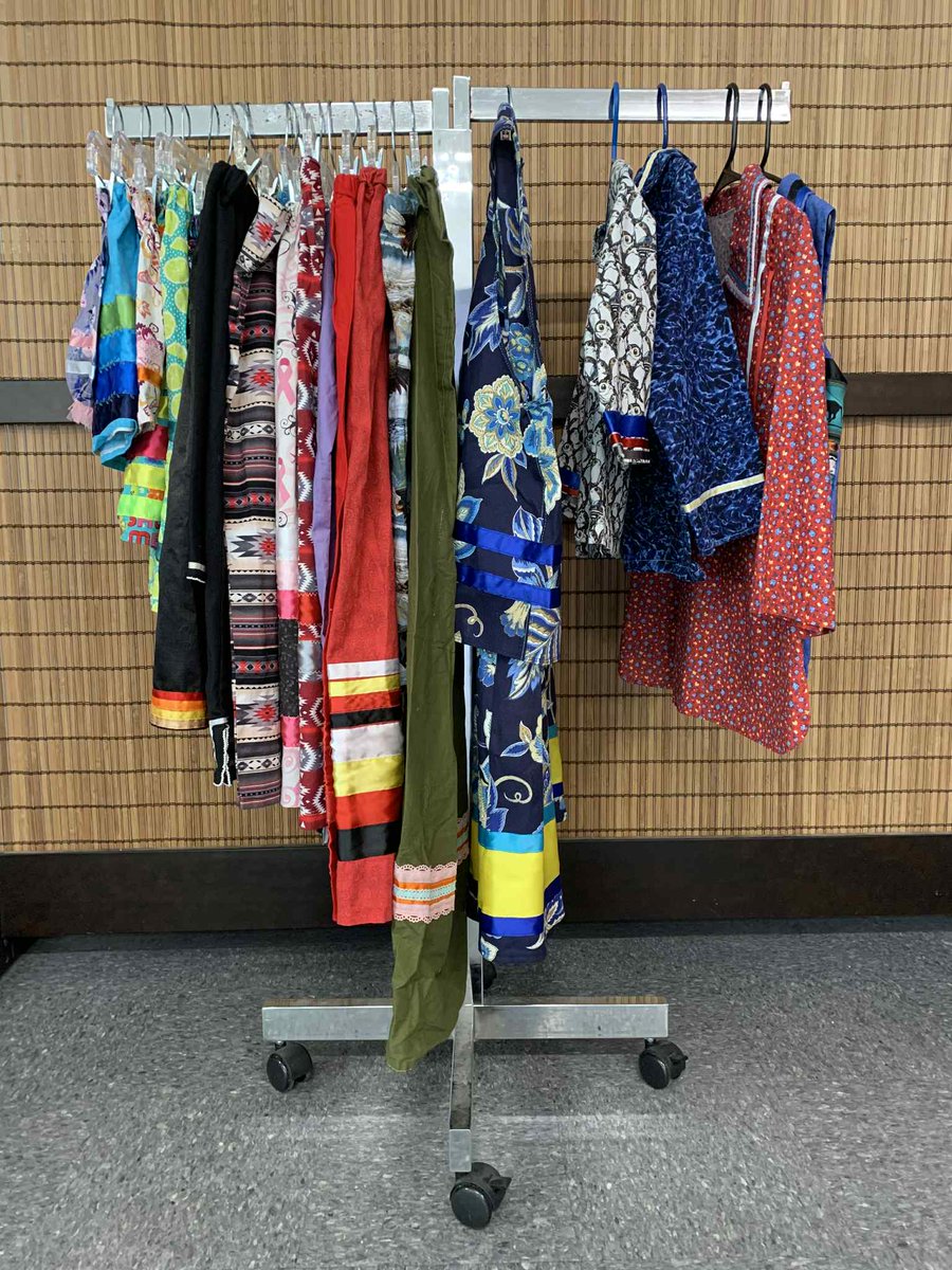 Ribbon Skirts/dresses/shirts.  Our Community Closet supports sharing and compassion.  Stop by for something you may need for upcoming ceremonies and occasions.  <a href="/7DancersCo/">7Dancers Coalition</a> #sevendancersco #sevendancerscoalition #communitycloset #donate #share #community #indigenous