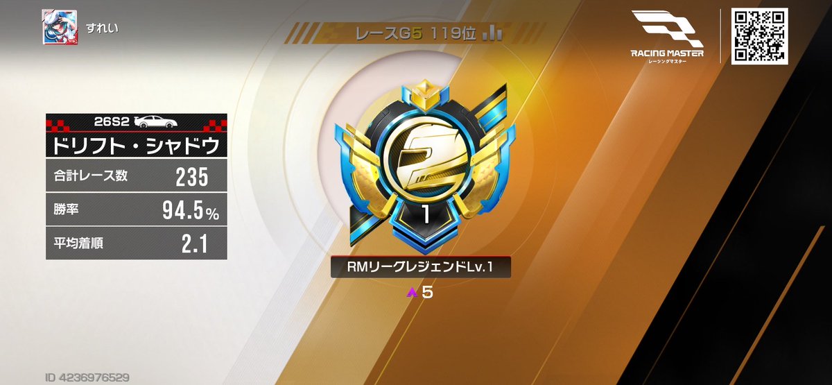 ようやくRMレジェンド