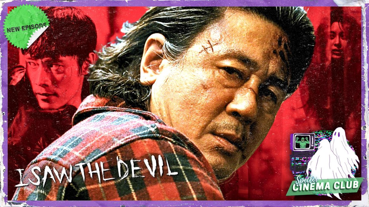 spectercinema's tweet photo. New Episode 🔨 // I SAW THE DEVIL (2010): @_daddydisco @GarrettMcDowell &amp; @hadbranson get their pound of flesh for bloody retribution! Sub-genres include: bleak cinema, revenge thriller, serial killers.

🍎: https://t.co/tNZkc891KL
🟢: https://t.co/lLoCAZyfME https://t.co/RsvF6rJPEy