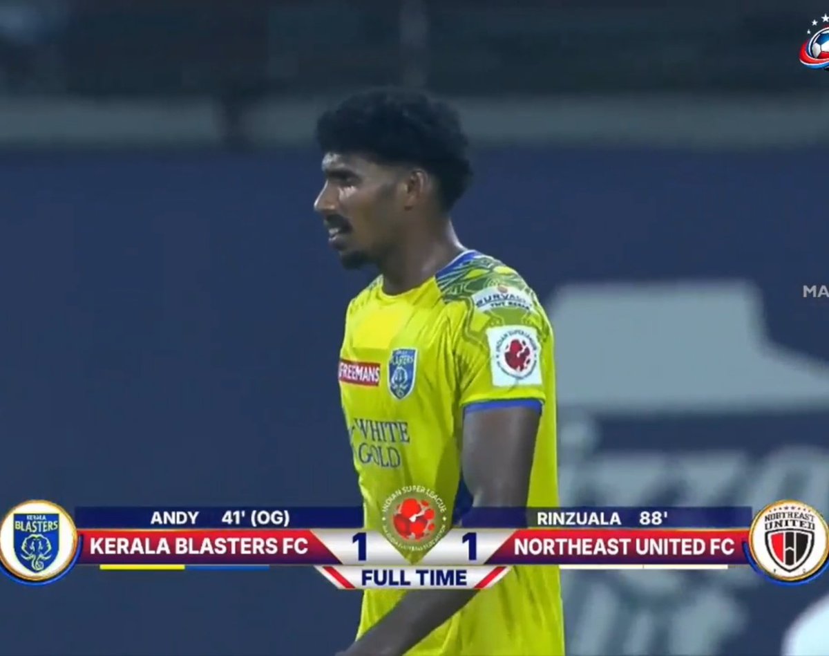 abdulrahmanmash's tweet photo. FT : KBFC 1-1 NEUFC
Dropped 2 points very easily in the end
Happy to see our build up plays
Need 100% concentration till final whistle 🫠🙏
Thought's on the game?
#KBFC #KBFCNEUFC #MagnumOUT https://t.co/qvD6lGH6h0