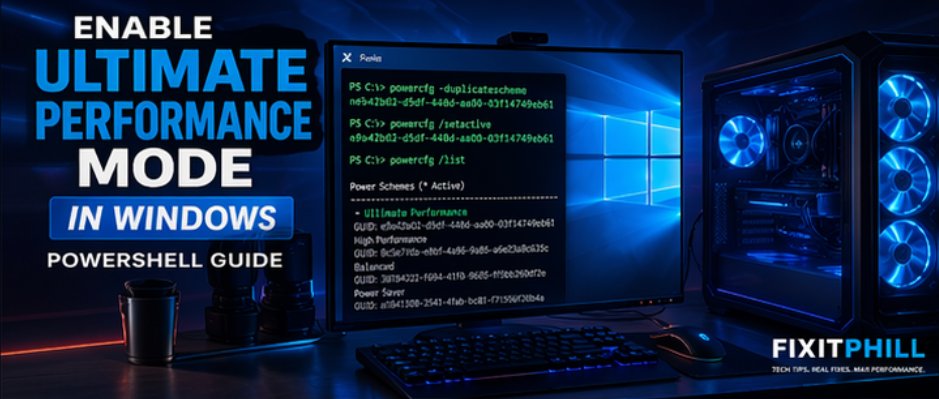 Fix_IT_Phill's tweet photo. ⚠️ Windows is limiting your PC’s performance — even on desktops AND laptops.

Fix it in 10 seconds with this SIMPLE Tutorial.

Removes built-in throttling. Full power unlocked.

👉 https://t.co/qpbBUJKDxv https://t.co/nSVtx9U1ux