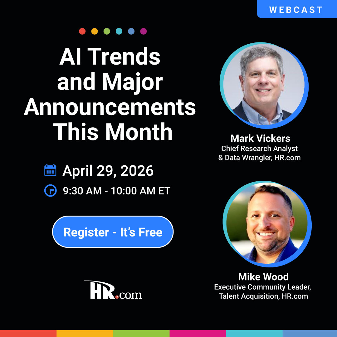 HRdotcom's tweet image. How can HR use AI today, not just tomorrow? Mark Vickers and Mike Wood share trends, real examples, and practical tips for recruiting, policy, communications, and more.
👉 Register free okt.to/iXS5Y8 #AIinHR #HRTech #HRStrategy