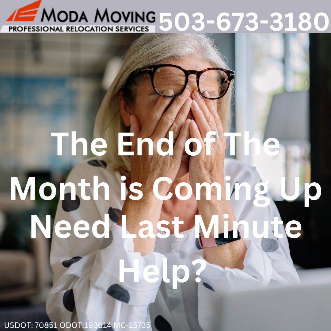_ModaMoving's tweet image. Waiting until the last week of the month to book your move? You might find limited availability. 🗓️ Secure your preferred date now and avoid the end-of-month scramble. Let's get you on the schedule! 🚛💙 #PlanAhead #MovingTips #BookToday