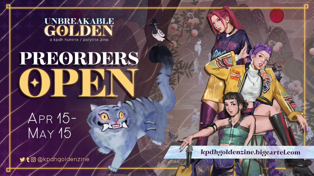 Unbreakable Golden: a KPDH Huntrix/Polytrix Zine tweet media