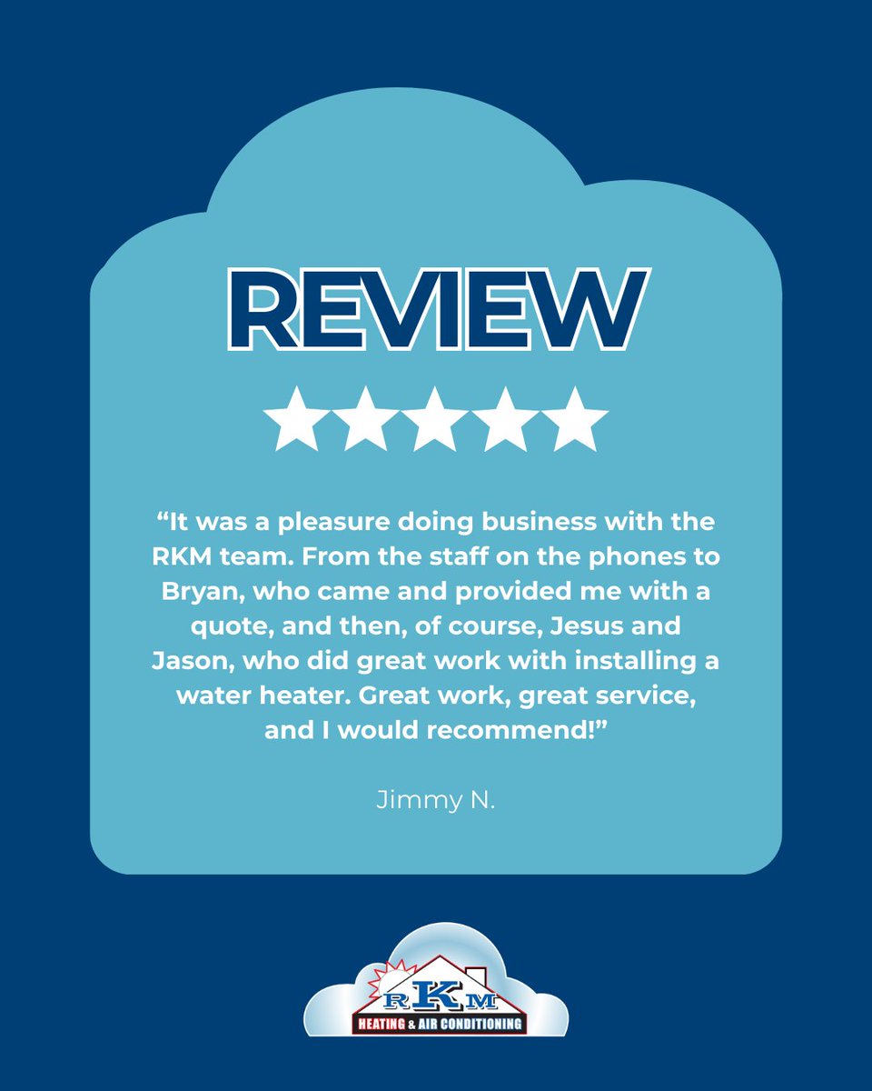 RKMHeatingAir's tweet image. Thank you for choosing RKM Heating &amp;amp; Air Conditioning!

Need service? 📞 Call 951-643-2940

Leave us a review here: ➡️ 
bit.ly/4qff1yt

#rkmheatingandair #riversideca #HomeComfort #hvac