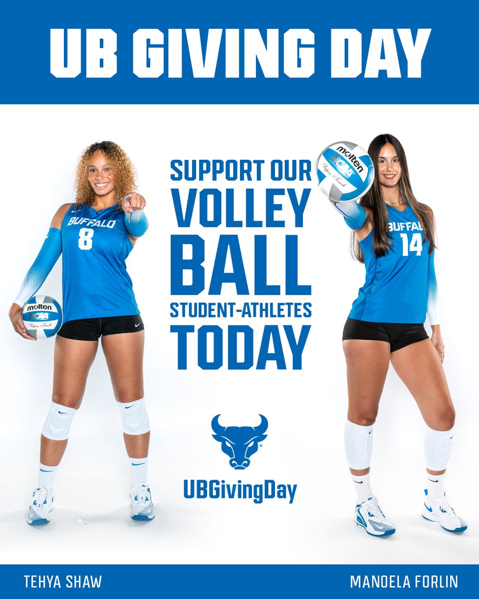 ubvolleyball's tweet photo. 𝙐𝘽 𝙂𝙞𝙫𝙞𝙣𝙜 𝘿𝙖𝙮

Create a better future for the women's volleyball program today on #UBGivingDay!

https://t.co/wMmuLlGL6Z

#UBhornsUP🤘 https://t.co/rYgznbXeHL