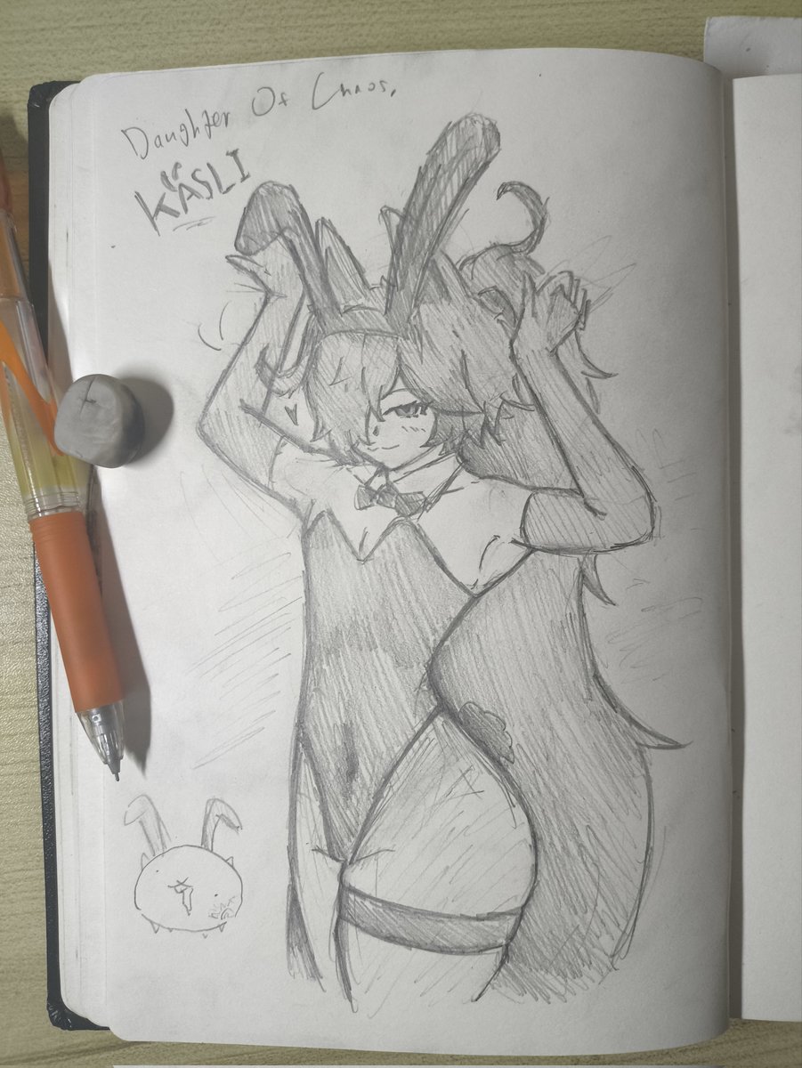 FatalVol's tweet photo. Bunny Girl Kasli, Daughter of Chaos Sketch

#TheBattleCats #battlecats https://t.co/0RBKmVb5q1