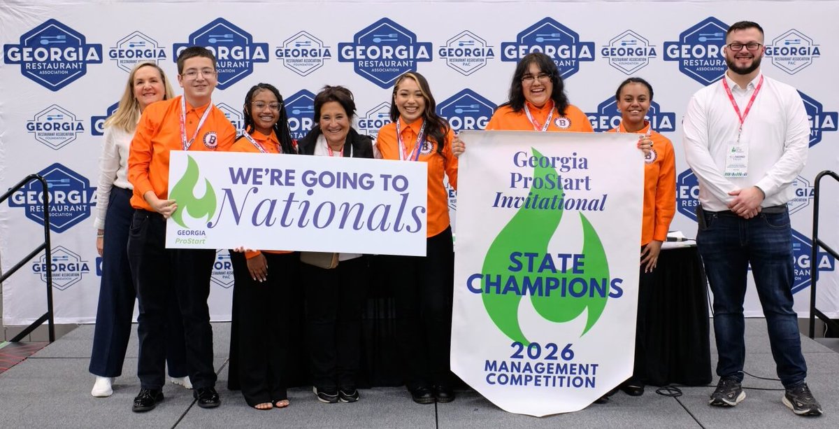 GwinnettSchools's tweet photo. Congratulations! Berkmar and Meadowcreek High School’s culinary and hospitality management teams swept first through third place in both categories at the Georgia ProStart Invitational! Learn about these teams and their competition experience here: https://t.co/h07AgVnUFl https://t.co/8woHKAT9qf