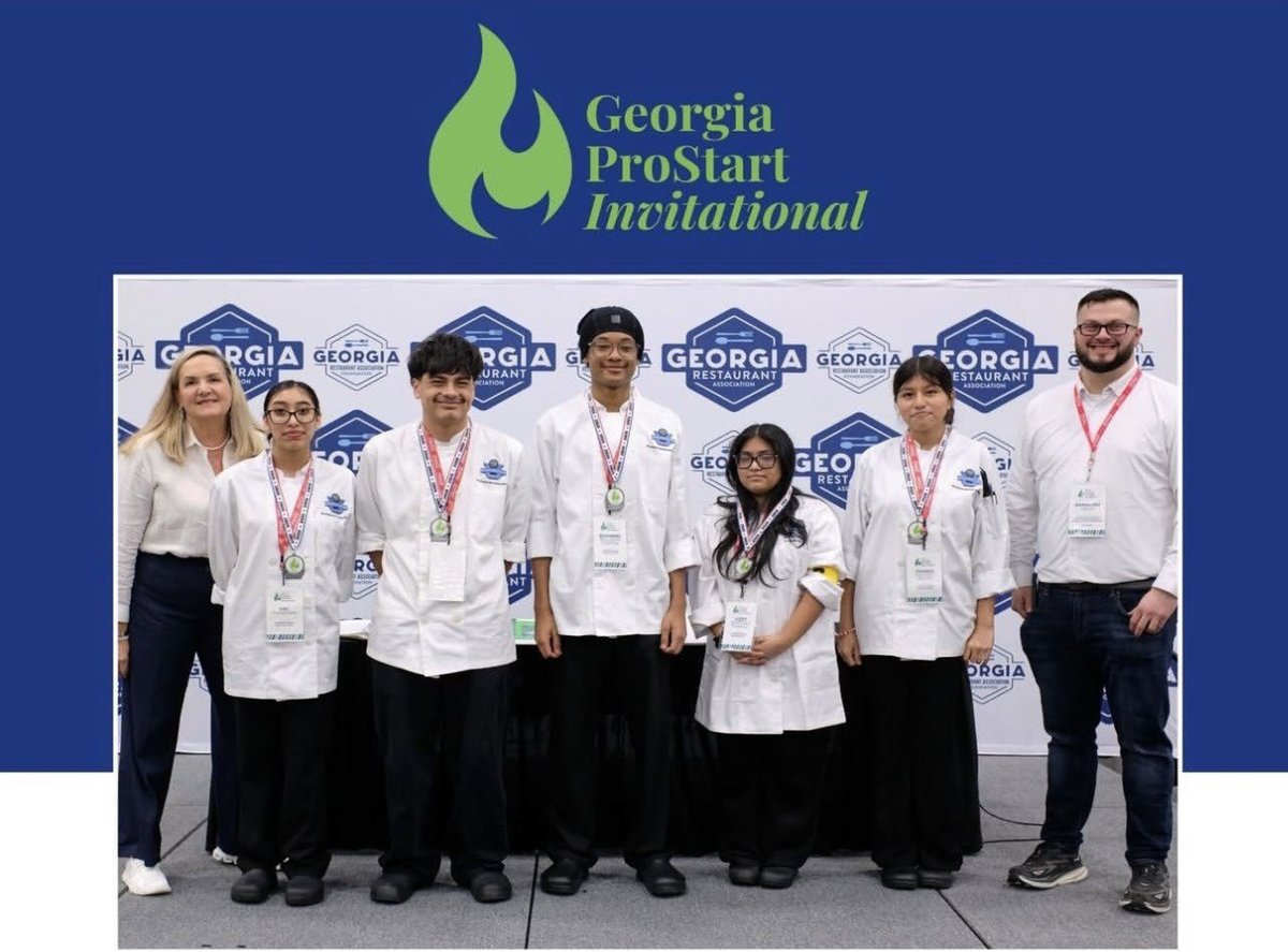 GwinnettSchools's tweet photo. Congratulations! Berkmar and Meadowcreek High School’s culinary and hospitality management teams swept first through third place in both categories at the Georgia ProStart Invitational! Learn about these teams and their competition experience here: https://t.co/h07AgVnUFl https://t.co/8woHKAT9qf