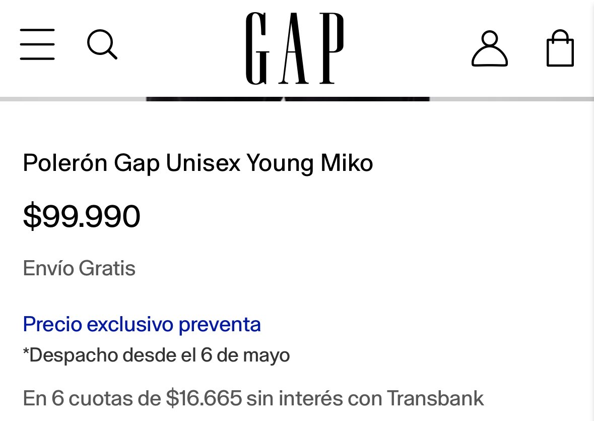 100 lucas y es precio pre-venta 😭