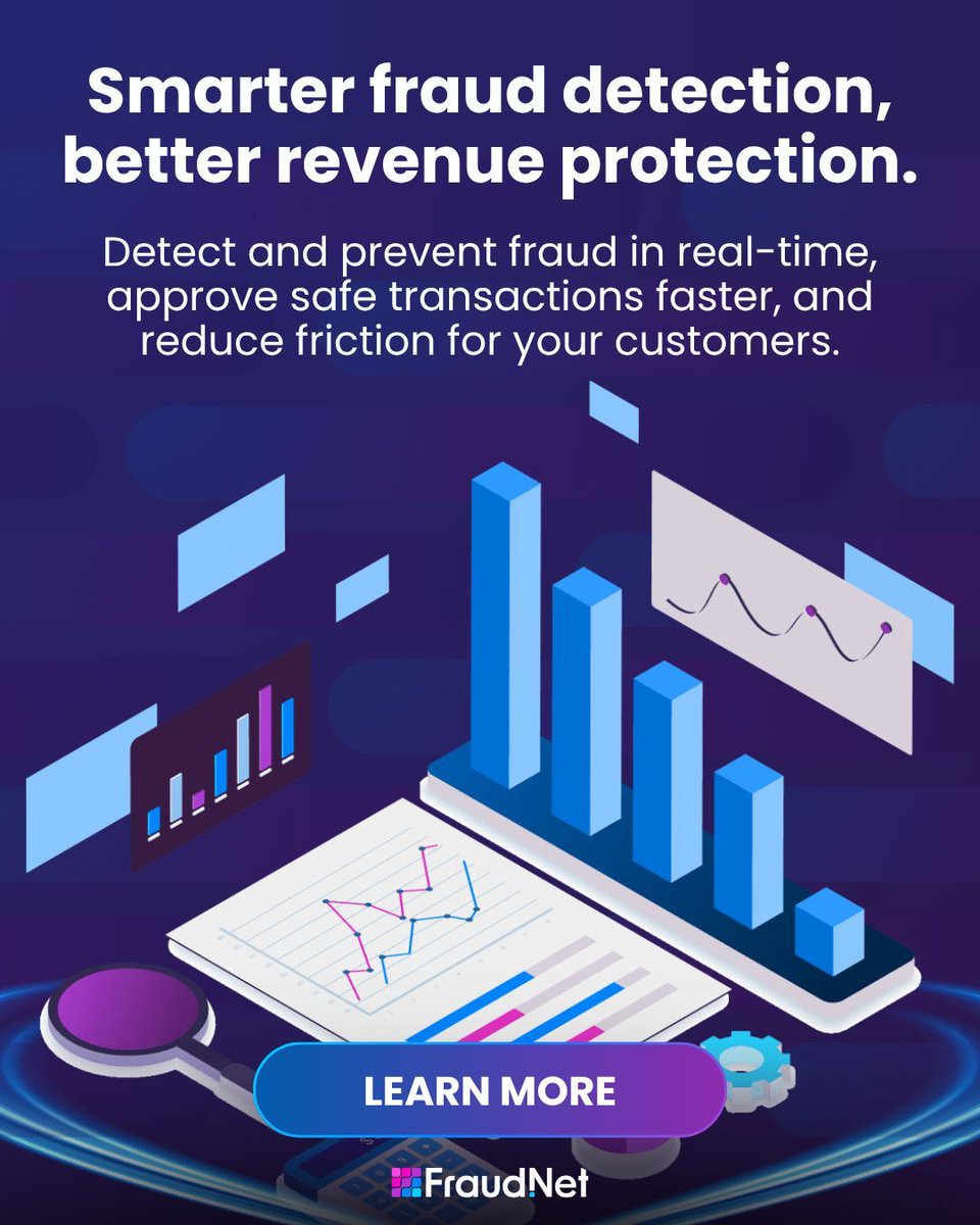 Fraud_net's tweet photo. As real-time rails gain worldwide adoption, the time between a transaction initiating and settling has dropped to seconds. That's the same window your fraud team has to make a decision. Fortunately, FraudNet's Transaction Monitoring leverages advanced AI, enriched data, and dynamic rules to identify trends and intercept fraud before it impacts your business. Learn more: https://t.co/DiuZCokmn7 

#fraudprevention #frauddetection #fightfraud #ai #machinelearning #payments #banking #fintech #transactionmonitoring