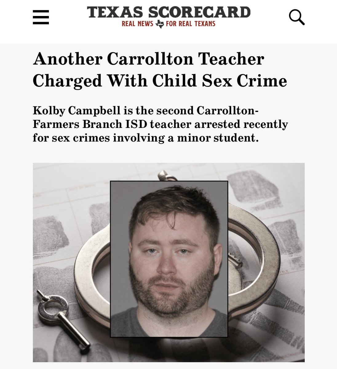 No one should be surprised that the <a href="/CFBISD/">Carrollton-Farmers Branch ISD</a> teacher arrested for committing a s3x crime against a student was a loud and proud LGBTQ guy who appeared on an episode of "Queering Education."

His whole teaching schtick has been based around being a degenerate.