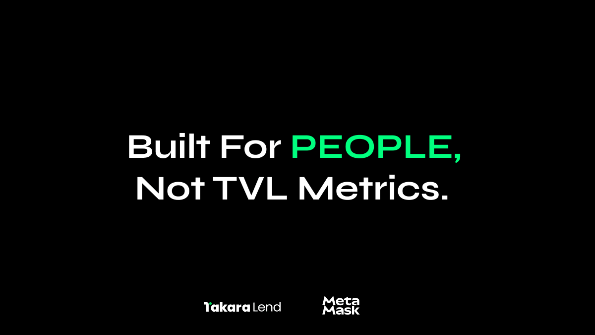 This is what happens when you build for people, not TVL metrics.

Grateful to be seen by <a href="/MetaMask/">MetaMask 🦊</a> , and more grateful for every user who showed up before the spotlight did.

Now <a href="/MetaMask/">MetaMask 🦊</a> is sponsoring gas for Sei dapps — use Takara for free💎