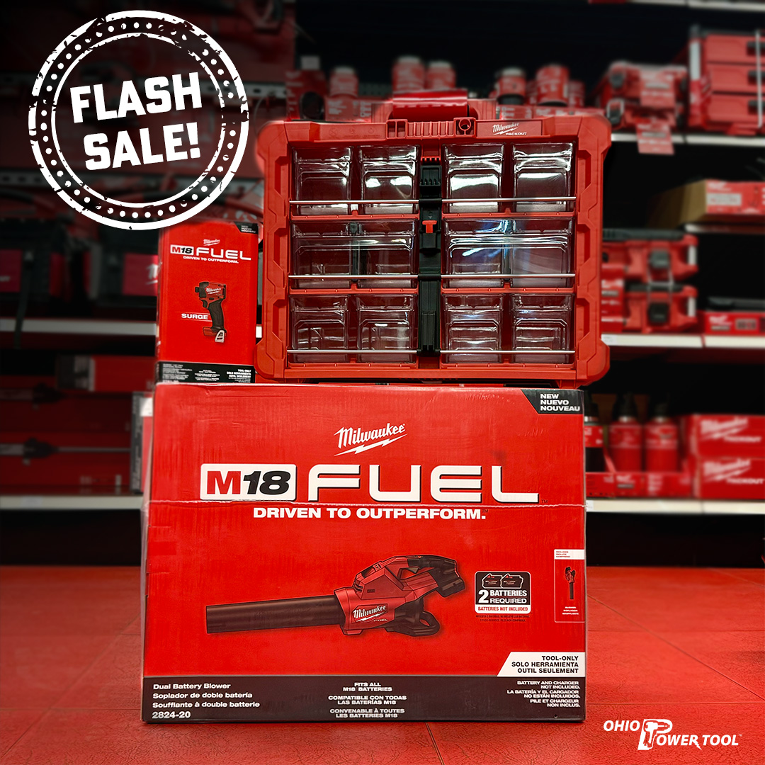 OhioPowerTool's tweet image. Turn your tax return into tool upgrades with @MilwaukeeTool  Bigger Bracket, Bigger Savings at Ohio Power Tool. Save up to $45 off all in stock Milwaukee now.  Limited quantities available only through 12pm 4/17. 
Shop here: ohiopowertool.com/flash-sale
...
#FlashSale #Milwaukee