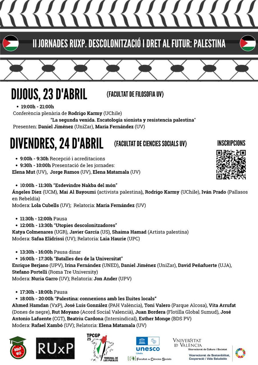 Red Universitaria por Palestina - Valencia tweet media