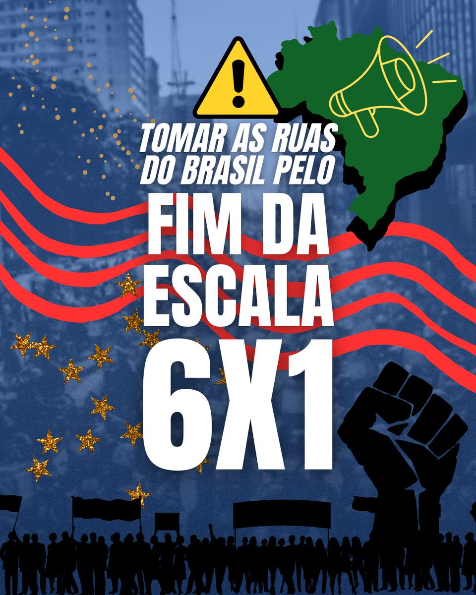 É urgente todas as organizações da classe trabalhadora fazerem tudo que é possível em lutas, atos, propaganda, agitação, mobilização, pelo fim da Escala 6x1 e pela implantação de uma escala 4x3! Redução da jornada de trabalho, sem redução dos salários!!!