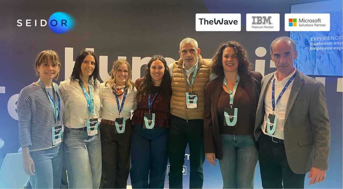 seidor's tweet image. Además, hemos tenido la oportunidad de subirnos al escenario junto a nuestros compañeros José Antonio Barrio y Andres Morales, y con Oscar Laviña, de IBM, para compartir estas ideas en nuestras sesiones. Y sí, hacerlo junto a #IBM y Microsoft eleva aún más el nivel 🔝