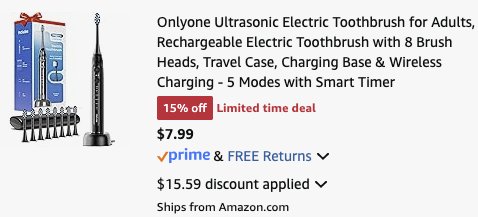 Pricerrors's tweet image. $8 ELECTRIC TOOTHBRUSH SET ON AMAZON 

Select Black Color 

Use code "BU8LTCCK" at checkout 

For reference, all the other colors are full price at $23.58

pricedoffers.com/8bqnz #ad