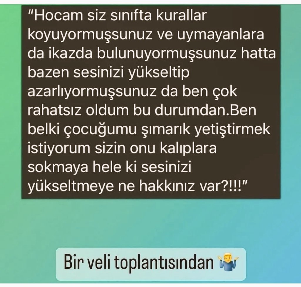 Öğretmen tweet media